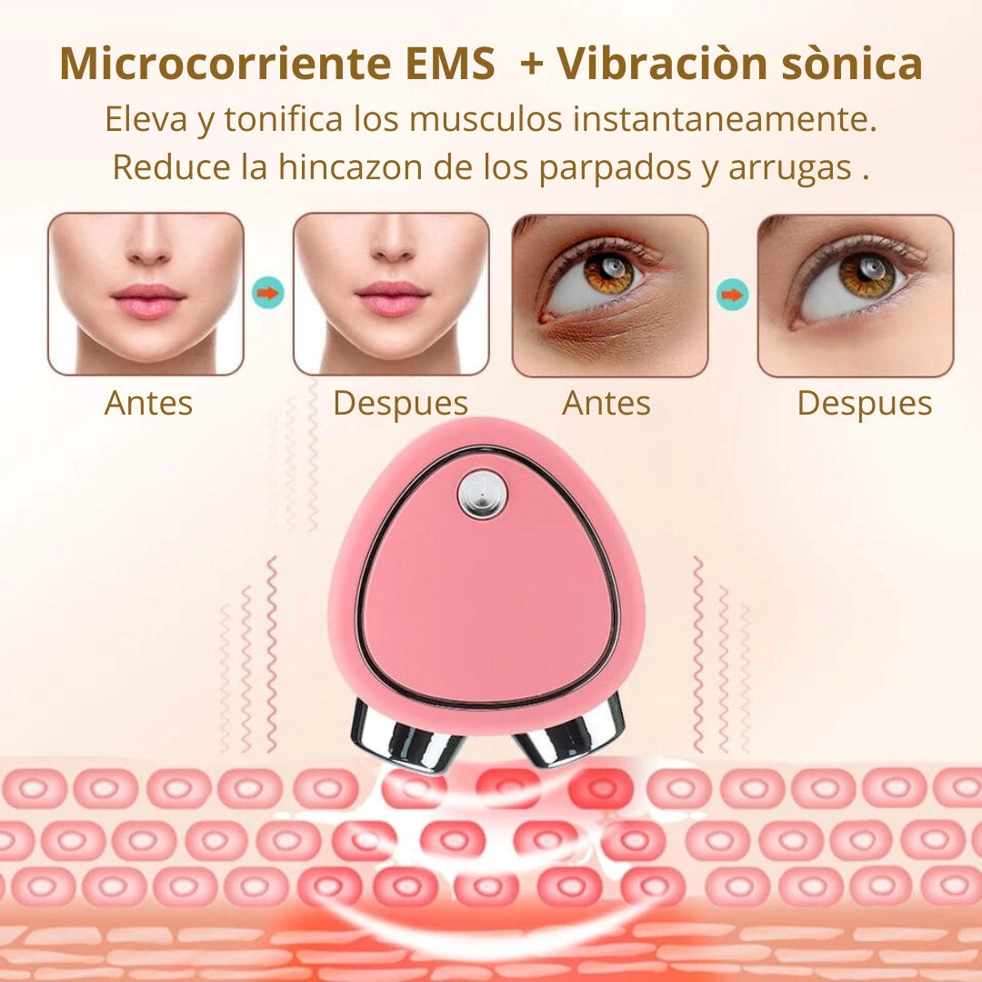 MASAJEADOR FACIAL - MICROCORRIENTE Tecnologia Anti-Edad