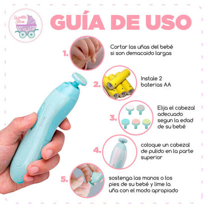 LIMA ELÉCTRICA PULIDOR DE UÑAS PARA BEBÉ