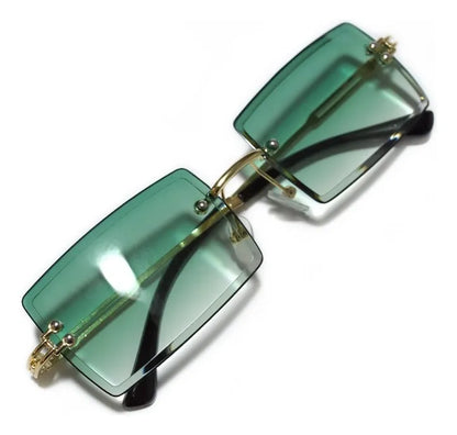 Lentes de sol rectangulares - transparentes vintage