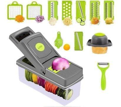 PICATODO MULTIFUNCIONAL - CORTADOR DE VERDURAS 8 EN 1