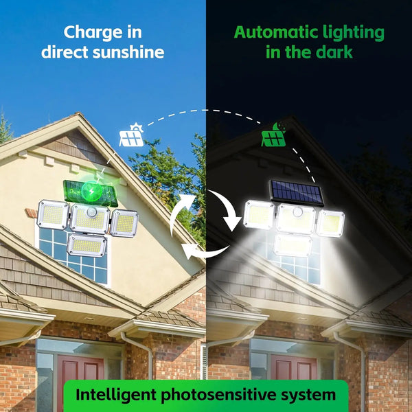Luz Solar Sensor Exterior